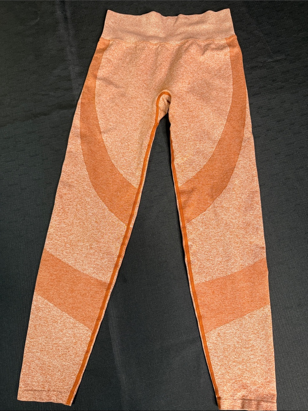 PINK Victoria's Secret Orange Seamless Girls' Active Leggings Medium Workout